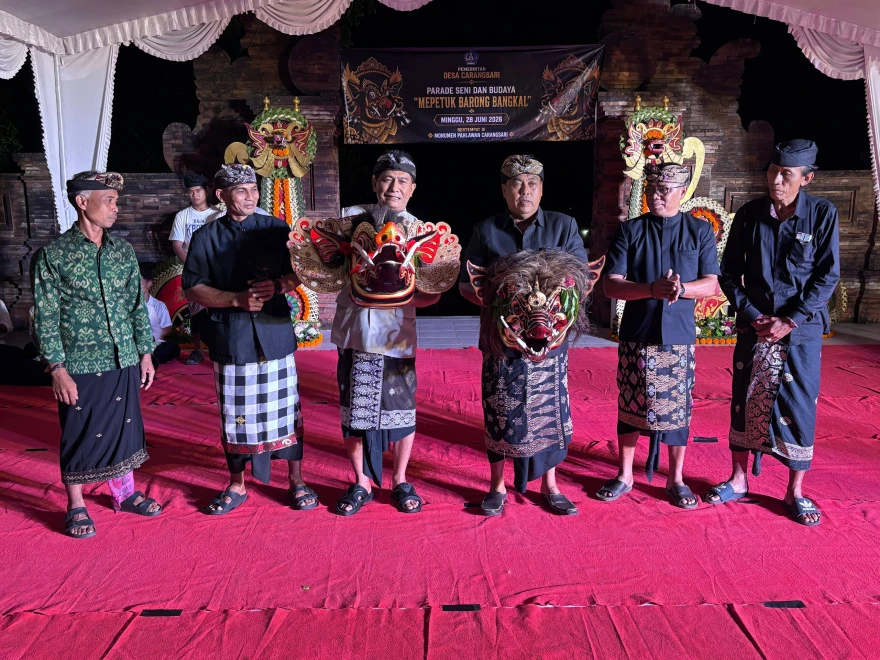 Parade Seni dan Budaya "Mepetuk Barong Bangkal" Meriahkan Hari Umanis Kuningan, Wujud Komitmen Pemerintah Desa Carangsari dalam Melestarikan Seni Tradisi